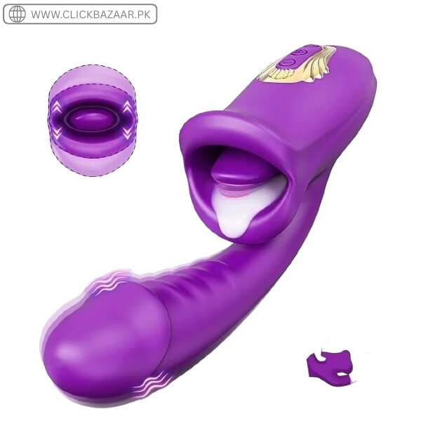Ava 2-In-1 Tongue-Licking Vibrator In Pakistan