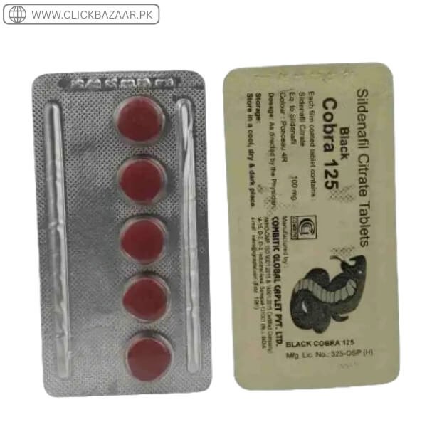 Black Cobra 125mg Tablets Price In Pakistan