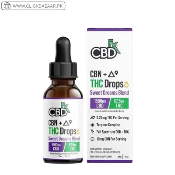 CBDfx Delta-9 THC + CBN Tincture: Sweet Dreams Blend In Pakistan