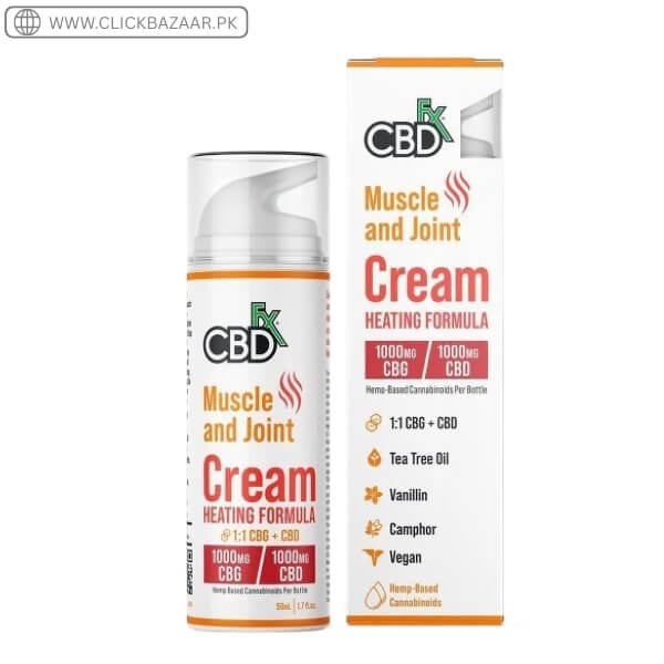 CBDfx Muscle & Joint CBG CBD Cream: Heating Formula In Pakistan