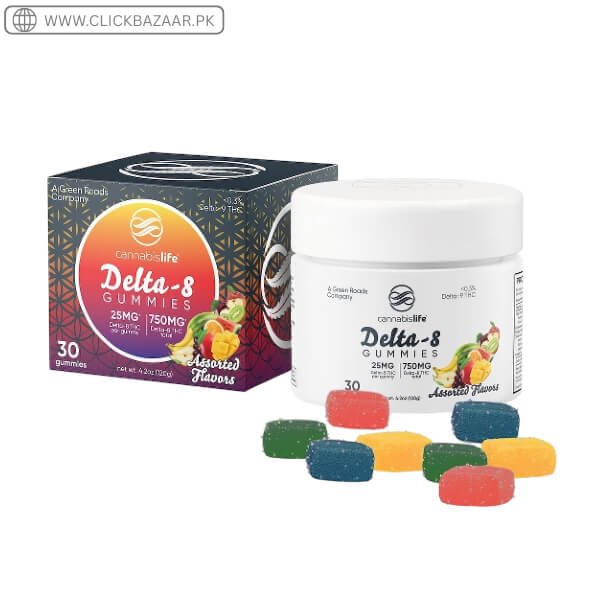 Cannabis Life - Delta 8 Gummies - Assorted Flavors - 750mg in Pakistan