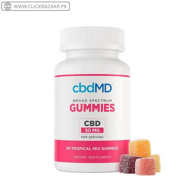 CbdMD, CBD Gummies, Broad Spectrum THC-Free, 30ct, 1500mg CBD In Pakistan