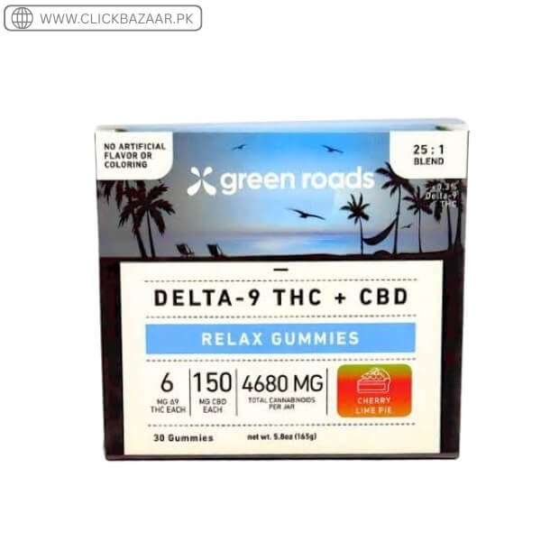Cherry Lime Pie THC Relax Gummies - (30ct) 4680mg in Pakistan