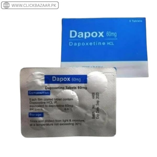 Dapox 60mg Tablets Dapoxetine in Pakistan