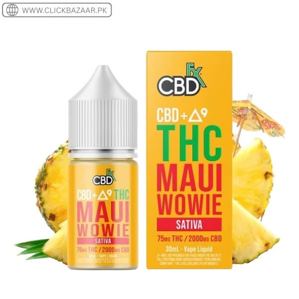 Delta-9 THC + CBD Vape Juice: Maui Wowie (Sativa) In Pakistan