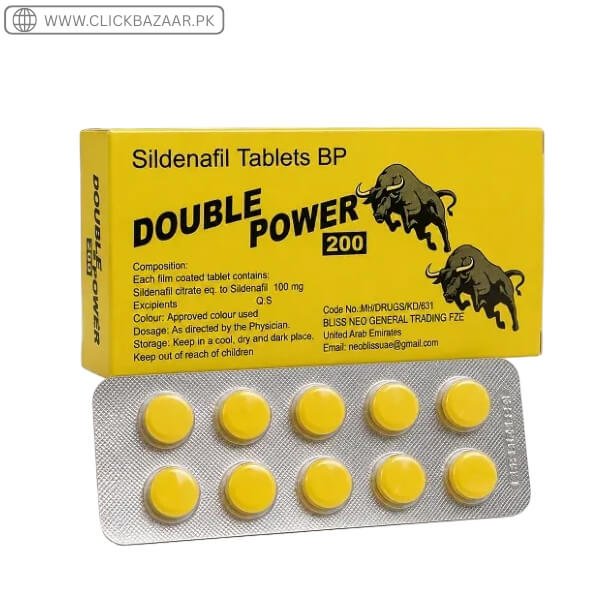 Double Power 200 Sildenafil Tablets Price in Pakistan