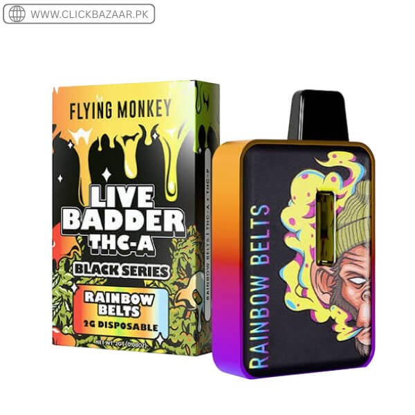 Flying Monkey Live Badder THCA Black Series Disposable 2G In Pakistan
