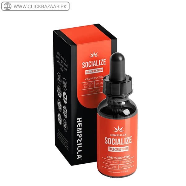 Hempzilla Full Spectrum Socialize Tinctures  30ml In Pakistan 