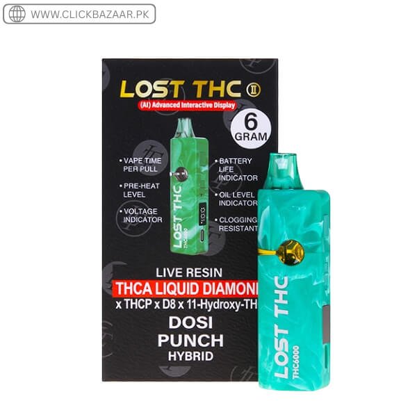 Lost THC THCA Liquid Diamond Disposable | 6g In Pakistan