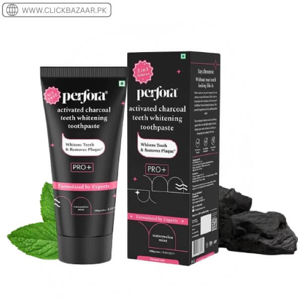 Perfora Pro Activated Charcoal Teeth Whitening Toothpaste in Pakistan