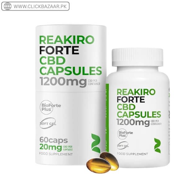 Reakiro Forte Fast-Acting CBD Soft Capsules 1200mg In Pakistan