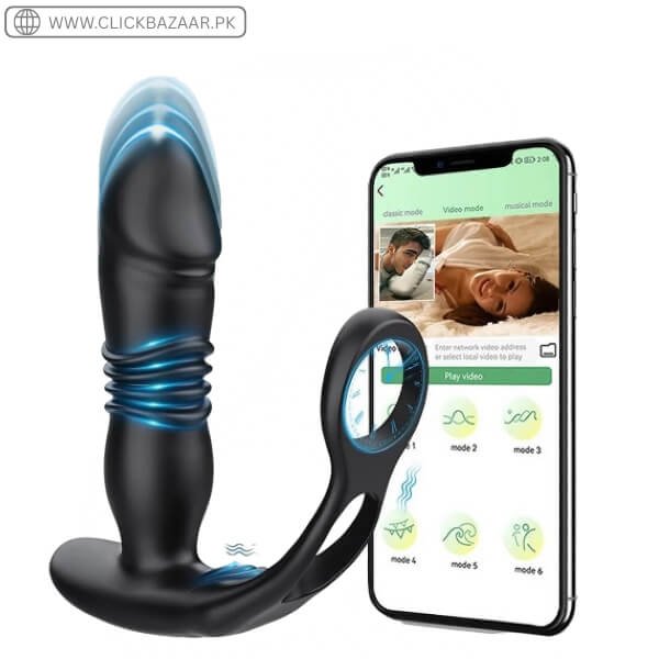 Thrusting Prostate Massager With Dual Rings In Pakistan