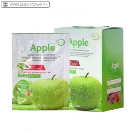 Black Apple Hair Dye 10 Pouch Natural Black in Pakistan