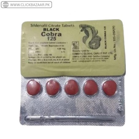 Black Cobra 125mg Tablets  Sildenafil  in Pakistan