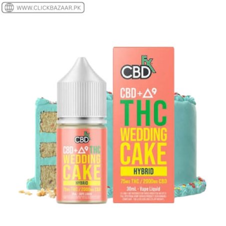 CBD+DELTA-9 THC VAPE JUICE WEDDING CAKE-HYBRID CBDFX In Pakistan