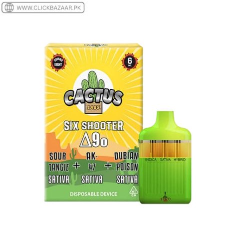 Cactus Labs Six Shooter THC-A Blend Disposable Vape In Pakistan