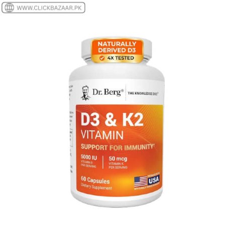Dr. Berg Maximum Strength 2-in-1 Vitamin D3 K2 5000 in Pakistan