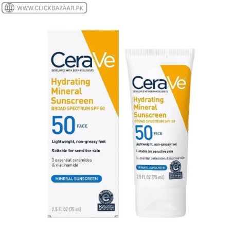 Hydrating Mineral Sunscreen SPF 50 Face Lotion In Pakistan