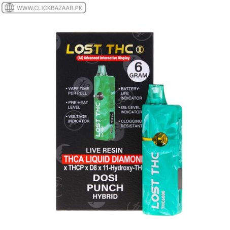 Lost THC THCA Liquid Diamond Disposable | 6g In Pakistan