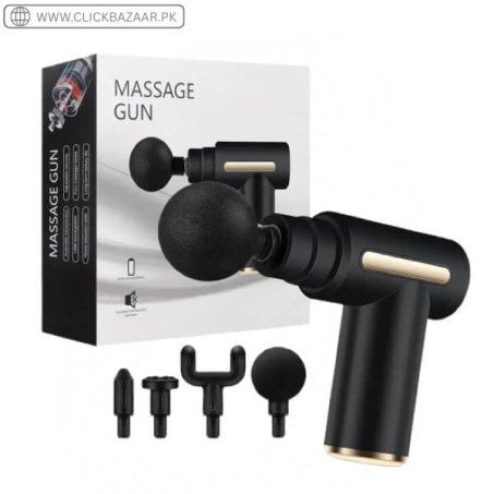 Rechargable Massage Gun with 4 Different Heads in Pakistan