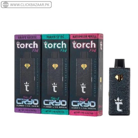 Torch THC-A Cryo Cured Live Resin Disposable 7.5G In Pakistan